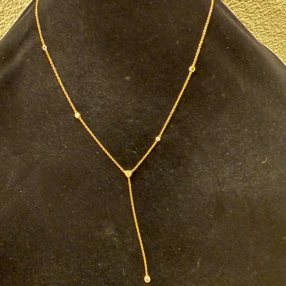 Logan Hollowell Diamond Star Lariat Yellow Gold